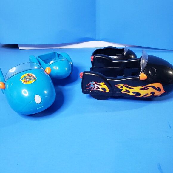 Zhu Zhu Pets Hamster Vehicle Car Hamcycle Sidecar Pizza Lot of 2 Toys - Picture 1 of 12